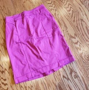 Pink pencil skirt